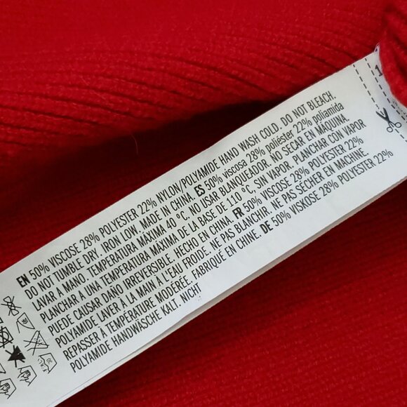 Tuckernuck Hyacinth House Red and Pink Colorblock Remi Turtleneck Size Small - Picture 10 of 13